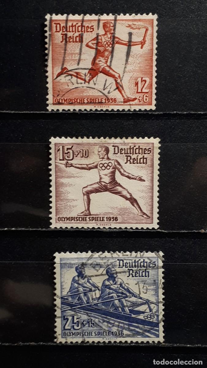 Sellos: ALEMANIA. A&Ntilde;O 1936. &deg;. YVERT, 569/71