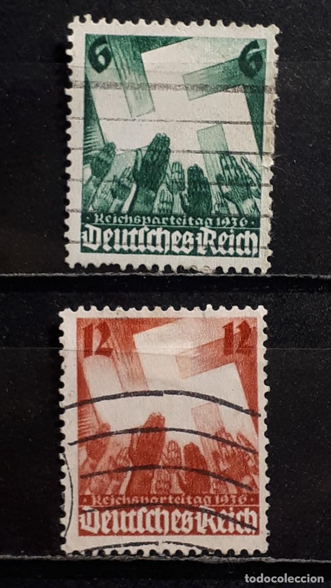 Sellos: ALEMANIA. A&Ntilde;O 1936. &deg;. YVERT, 580/1