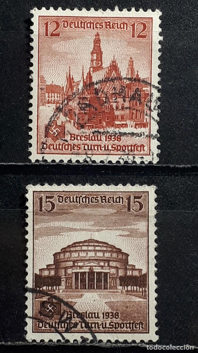 Sellos: ALEMANIA. A&Ntilde;O 1938. &deg;. YVERT, 610/11