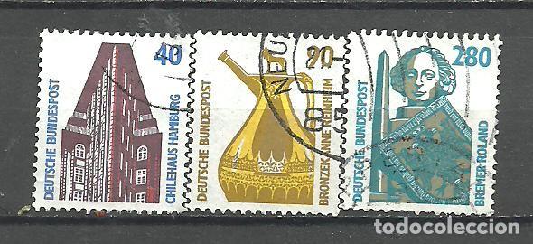 Sellos: ALEMANIA FEDERAL 1988 - MICHEL NRO. 1379-81 - USADO