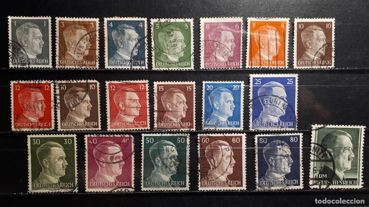 Sellos: ALEMANIA. A&Ntilde;O 1941-3. &deg;. YVERT, 705/22, falta 714, 716