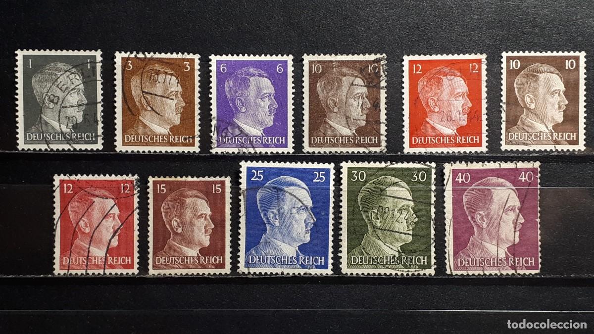 Sellos: ALEMANIA. A&Ntilde;O 1941-3. &deg;. YVERT, 705/6, 709, 710A/13, 717/19