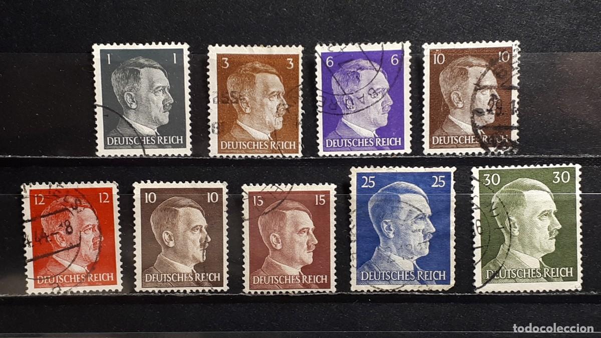 Sellos: ALEMANIA. A&Ntilde;O 1941-3. &deg;. YVERT, 705/6, 709, 710A/11, 717/18