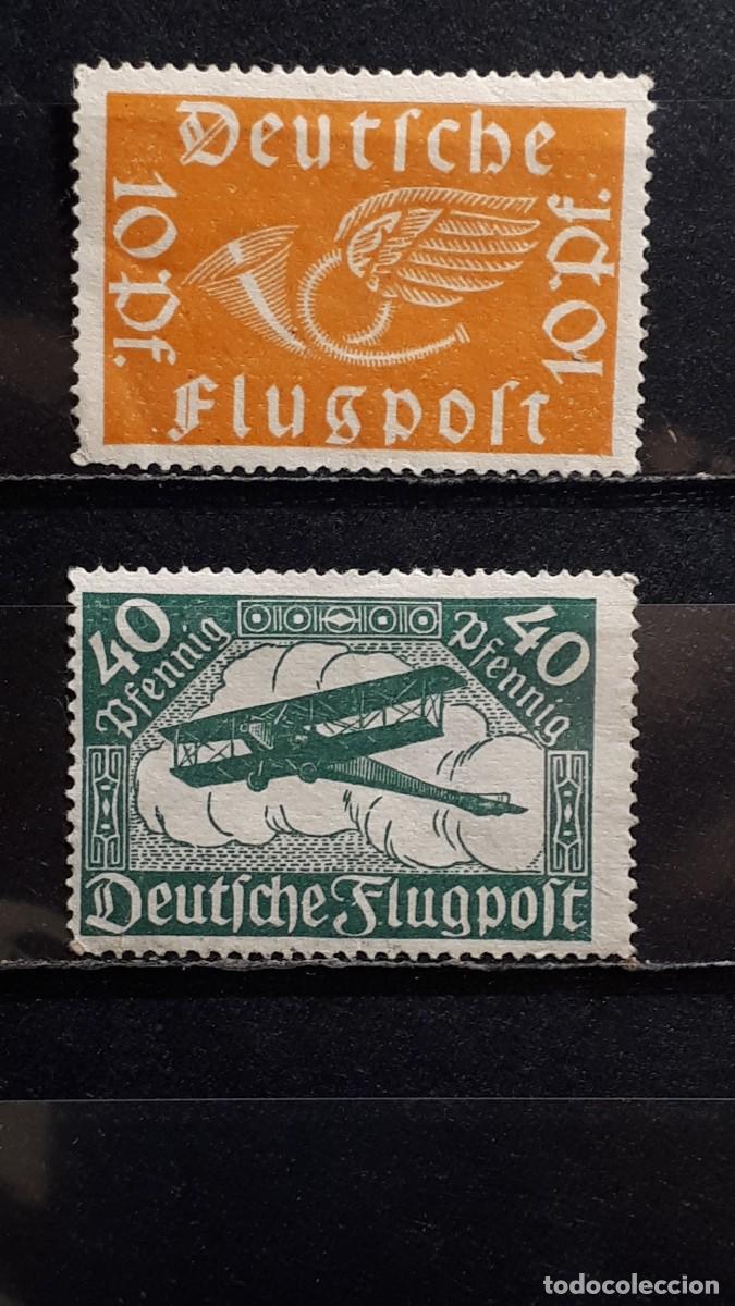 Sellos: ALEMANIA. A&Ntilde;O 1919. (*). YVERT A&eacute;reo 1/2