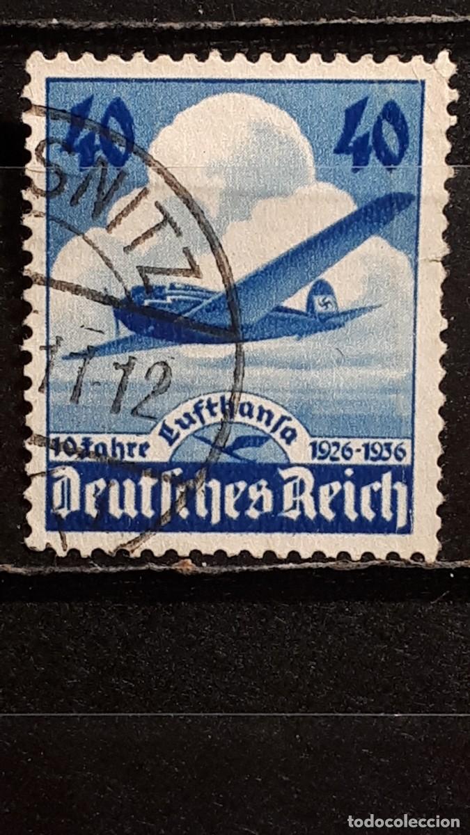 Sellos: ALEMANIA. A&Ntilde;O 1936. &deg;. YVERT A&eacute;reo 54