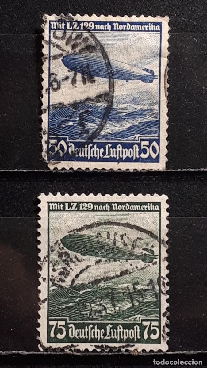 Sellos: ALEMANIA. A&Ntilde;O 1936. &deg;. YVERT A&eacute;reo 55/6