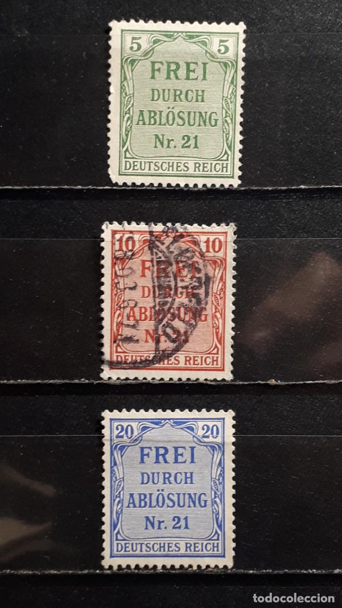 Sellos: ALEMANIA. A&Ntilde;O 1903. &deg;/(*). YVERT servicios 3/5