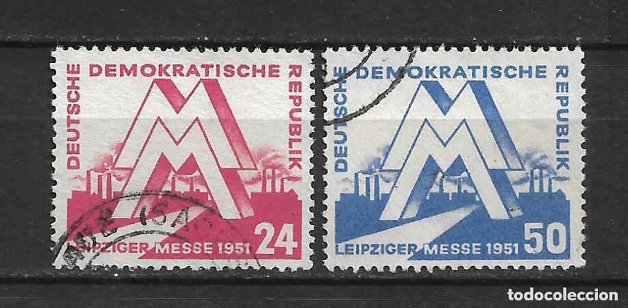 Sellos: alemania ddr 1951 michel 282/283 usado 45&euro; - 1/4
