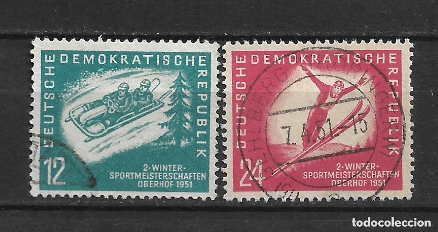 Sellos: alemania ddr 1951 michel 280/281 usado 32&euro; - 1/4