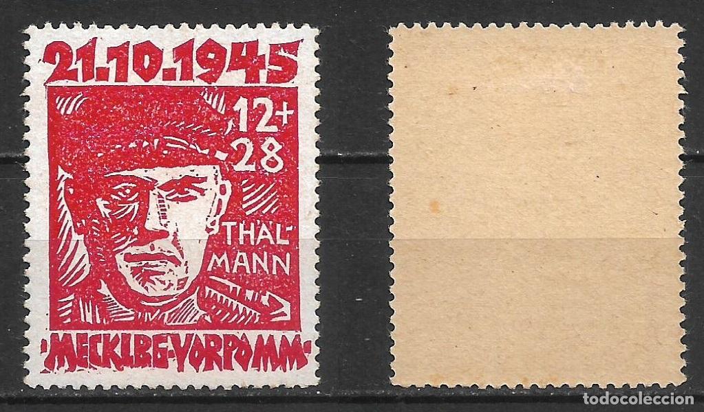 Sellos: alemania mecklenburg 1945 michel 22 * mh 14&euro; - 10/19