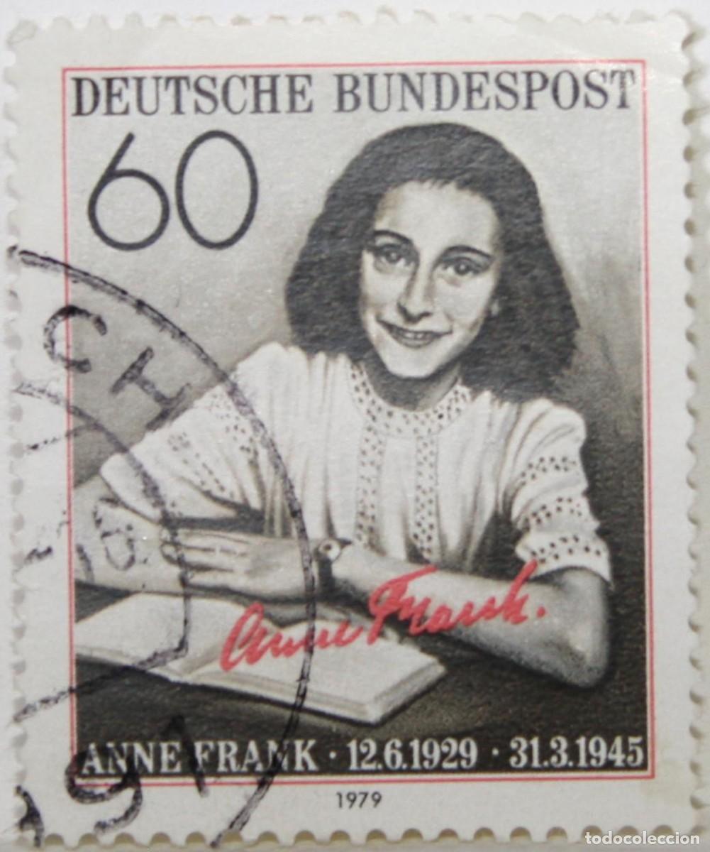 Sellos: Sello Postal Ana Frank Alemania 1979