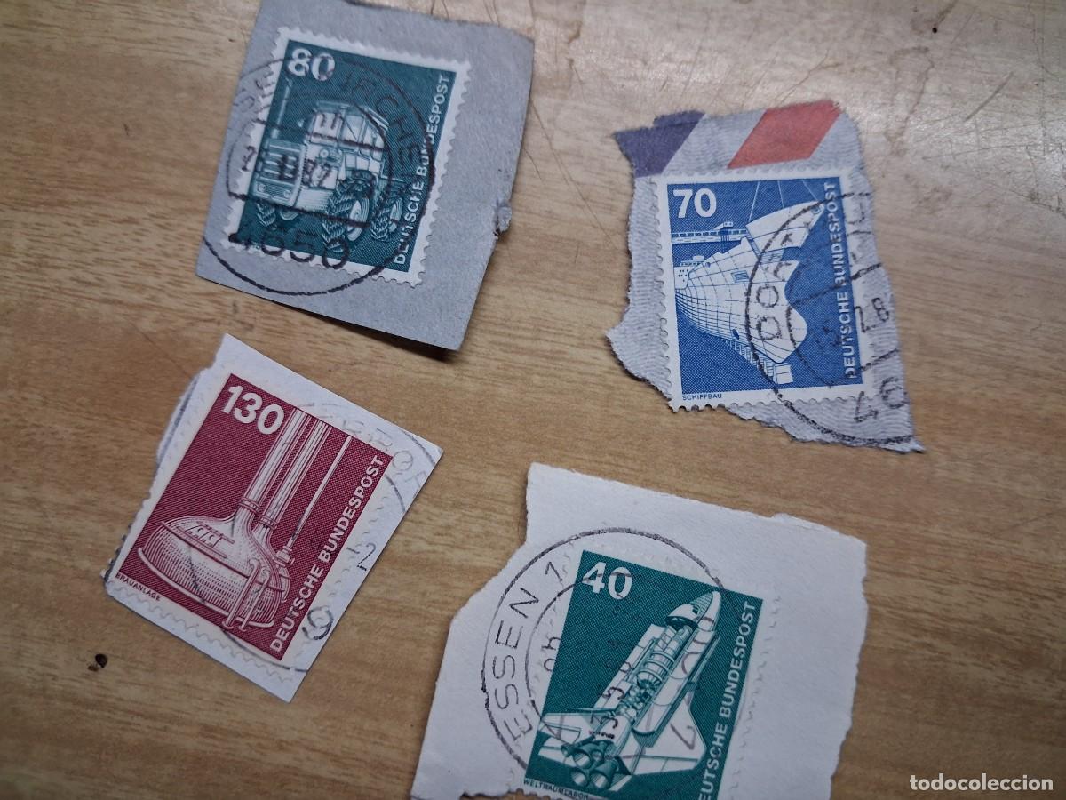 Sellos: Lote cuatro sellos deutsche bundespost - 40 + 70 + 80 + 130