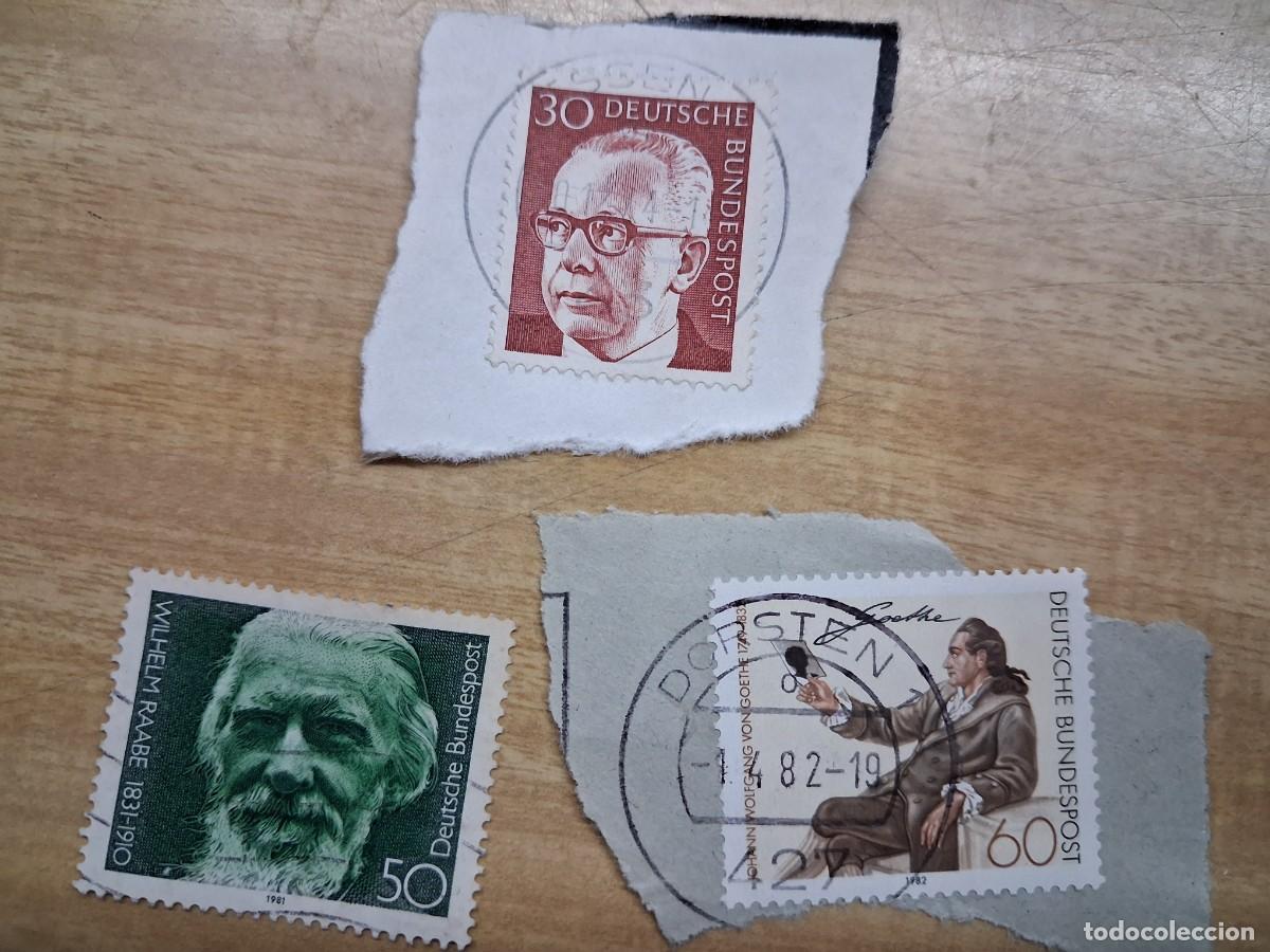 Sellos: Lote tres sellos deutsche bundespost - 30 + 50 + 60