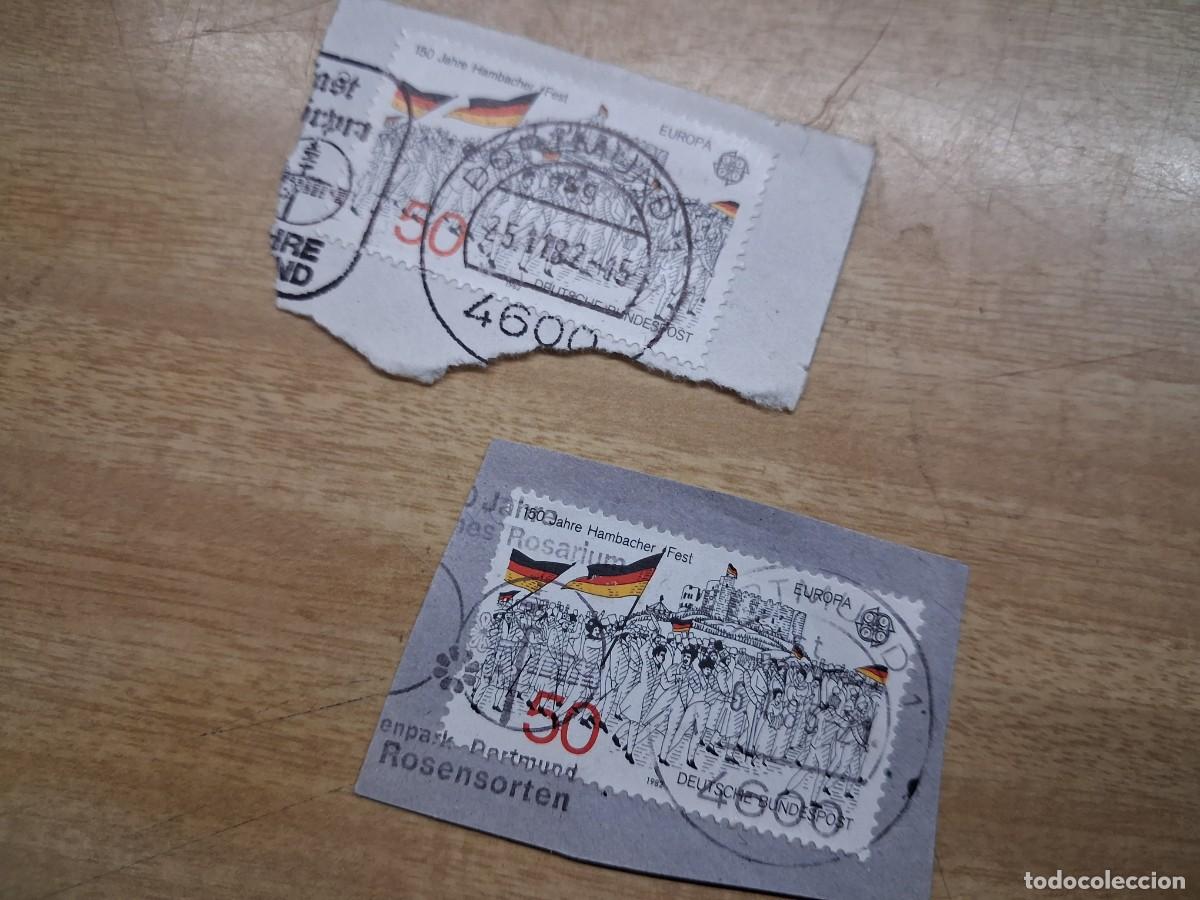 Sellos: lote 2 sellos jahre hambacher 50