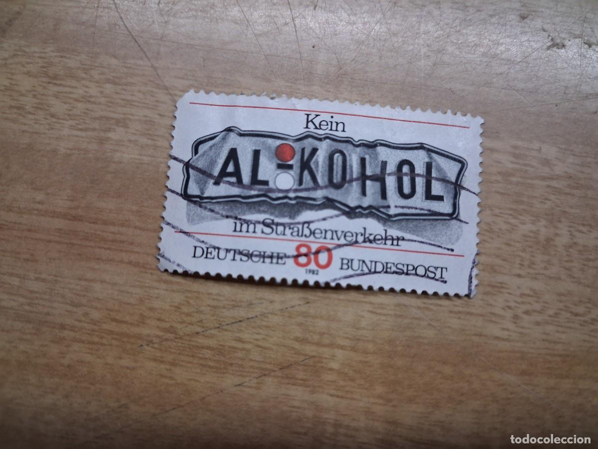 Sellos: sello deutsche bundespost 80 - Alkohol
