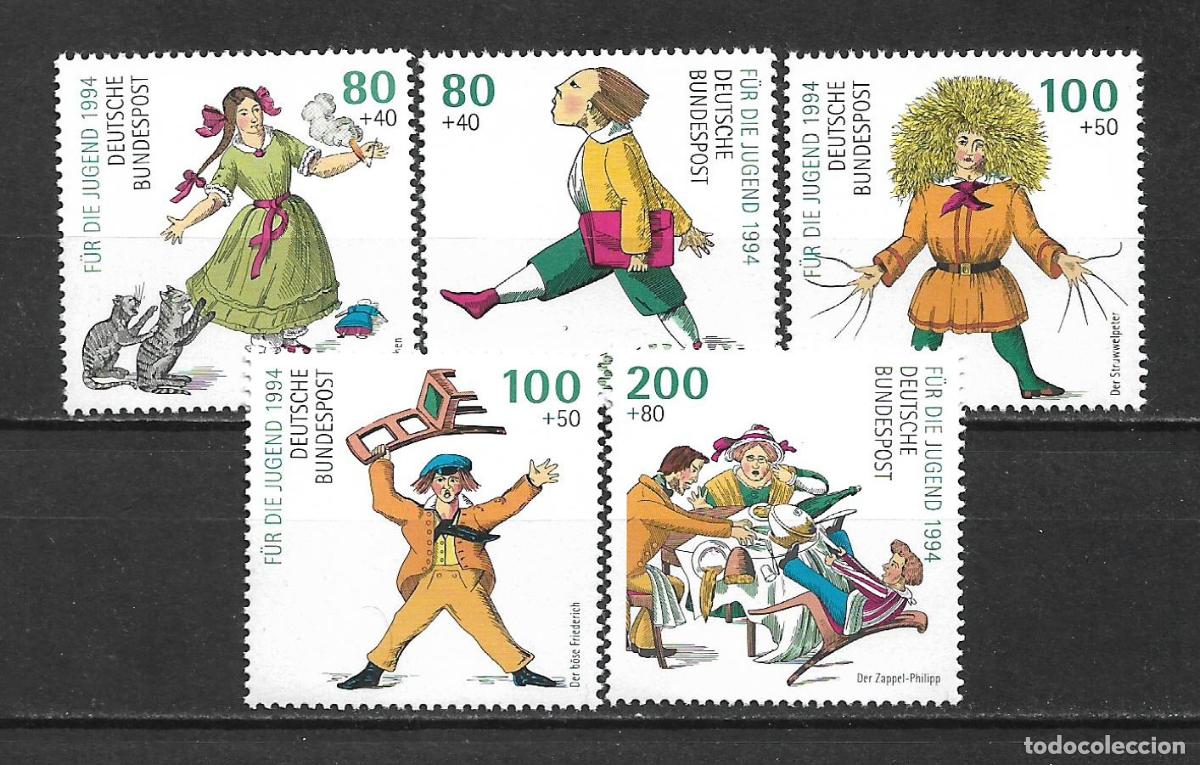 Sellos: alemania 1994 michel 1726/1730 ** mnh - 1/27