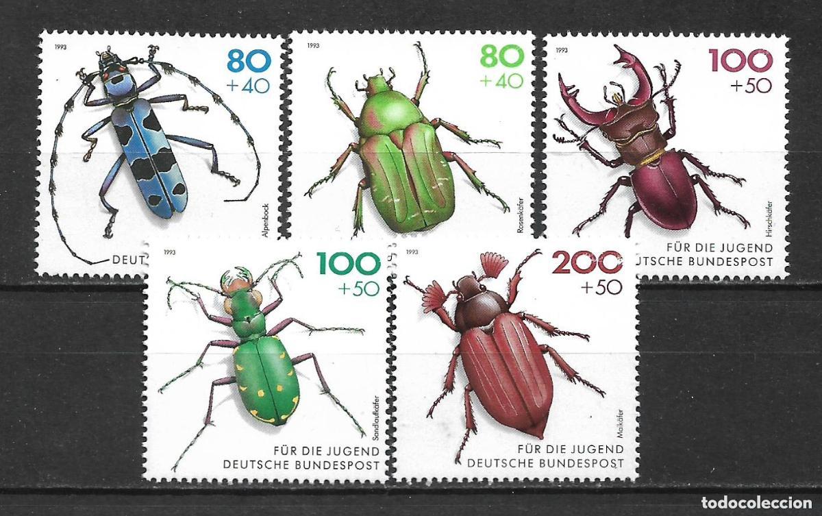 Sellos: alemania 1993 michel 1666/1670 ** mnh 12&euro; - 14/13
