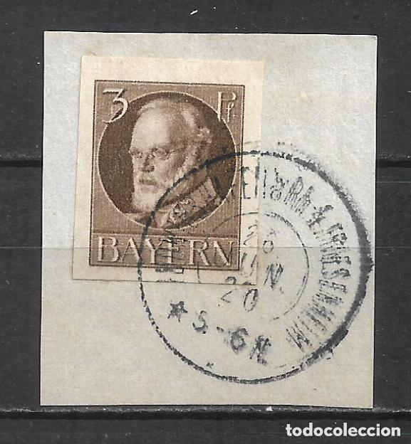 Sellos: alemania bayern 1920 michel 94 II B usado 18&euro; - 2/6