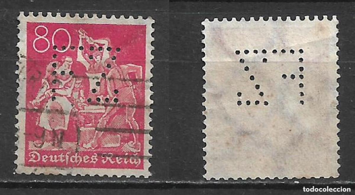 Sellos: alemania reich 1921 michel 186 usado Wz 2. - 75&euro; - 18/3