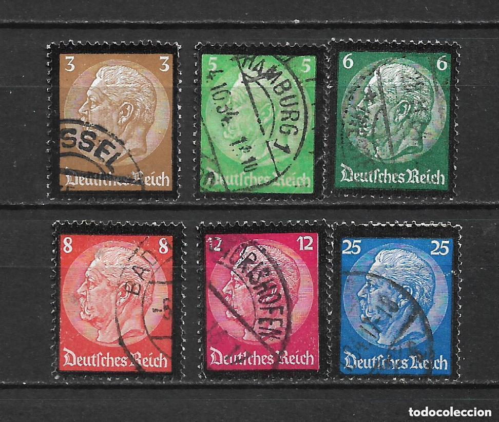 Sellos: alemania reich 1934 michel 548/553 usado 14&euro; - 1/25