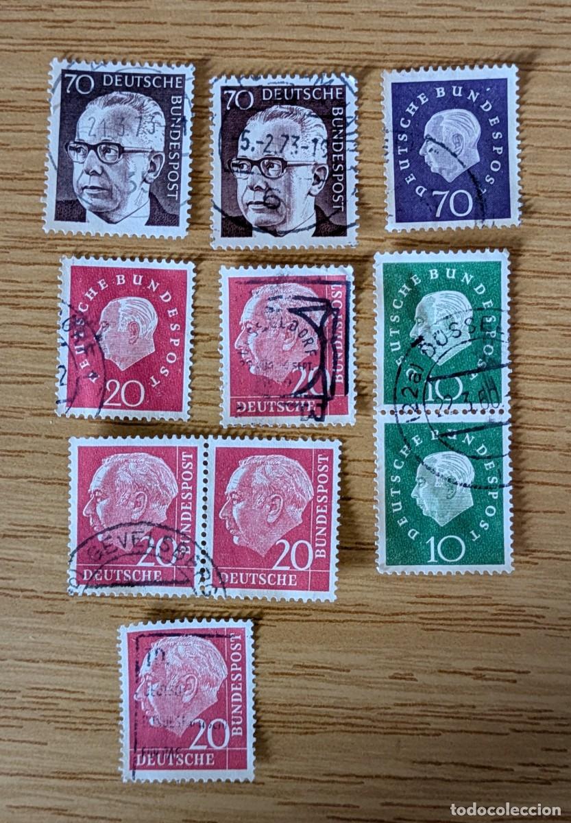 Sellos: Lote sellos Deutsche Bundespost. Alemania