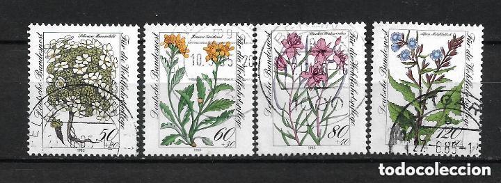 Sellos: alemania 1983 michel 1188/1191 usado flora 5&euro; - 22/15