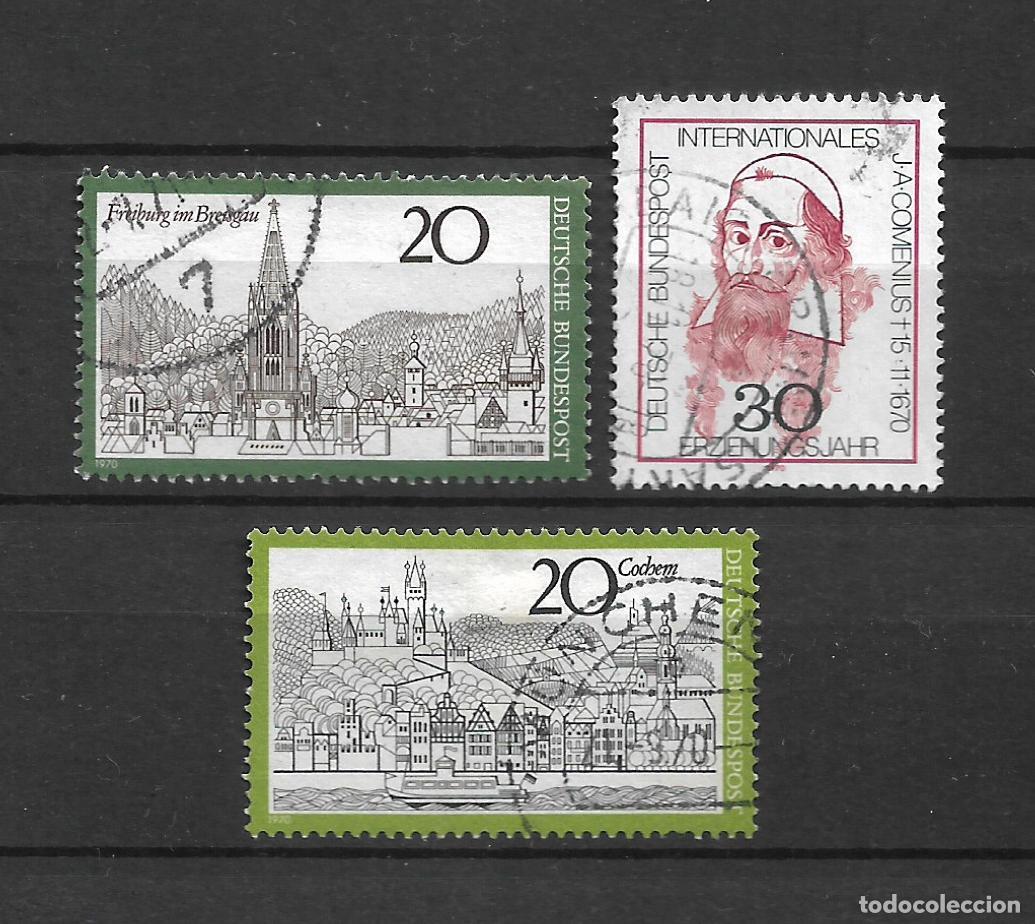 Sellos: alemania 1970 michel 649 +654+656 usado 1.20&euro; - 5/22