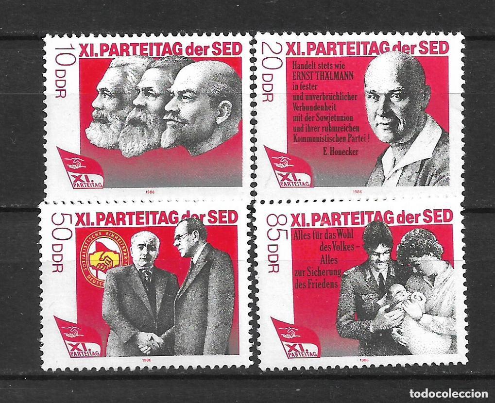 Sellos: alemania ddr 1986 michel 3009/3012 ** mnh 2.20&euro; - 5/21