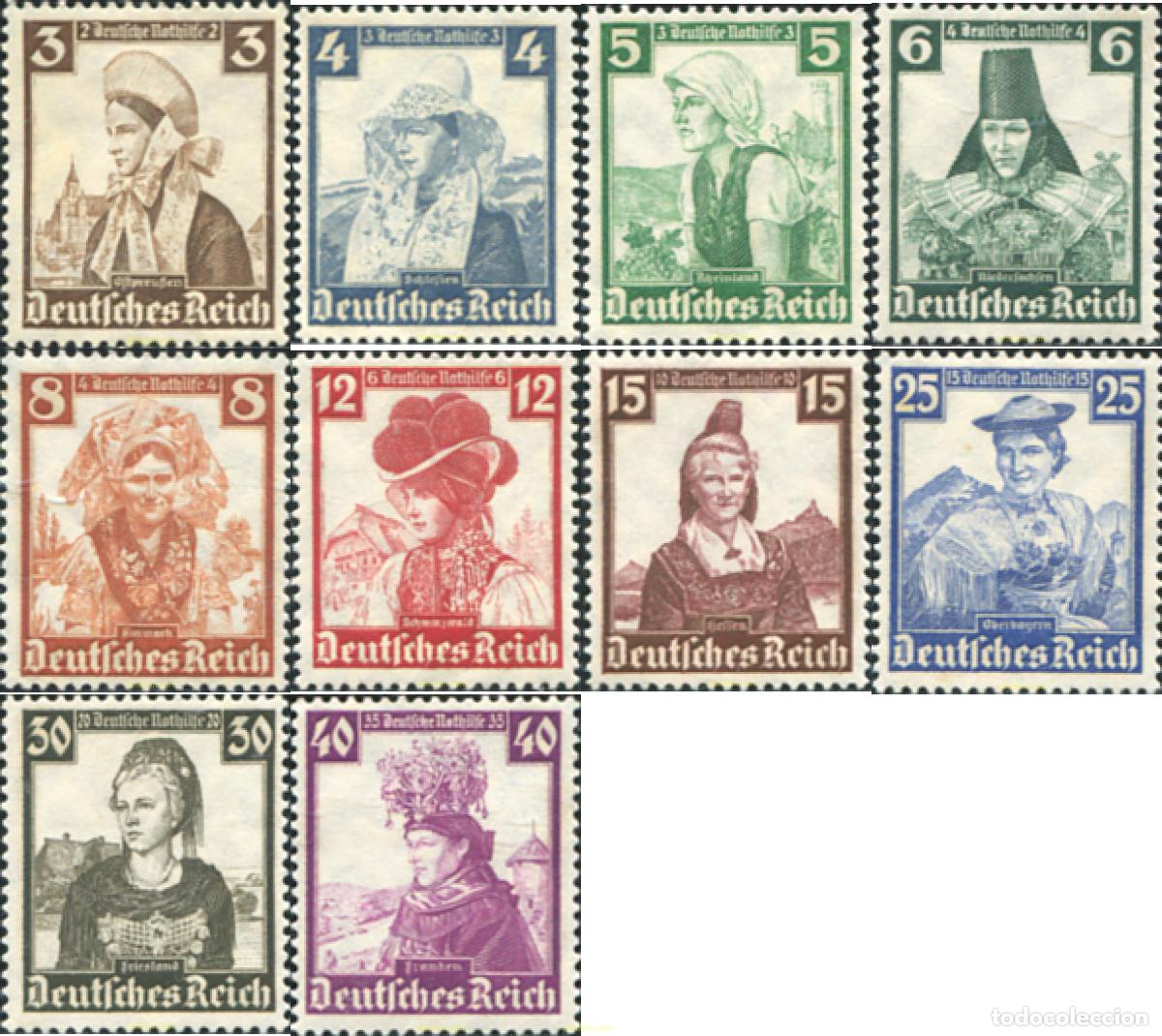 Sellos: 143477 MNH ALEMANIA 1935 TRAJES TIPICOS