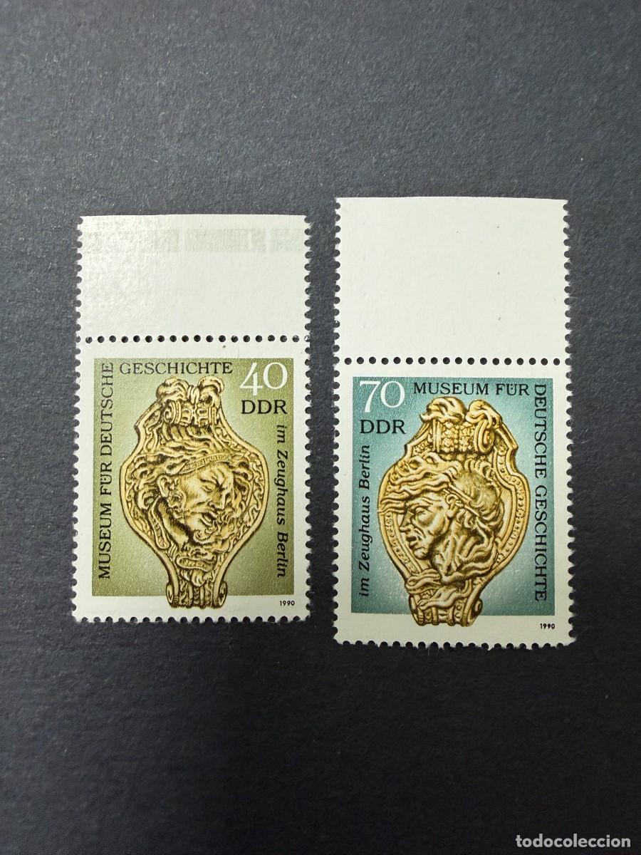 Sellos: AMENAIA DDR, 1190. YVERT 2920/21. FERIA DE LEPIPZIG. SERIE COMPLETA. NUEVOS. SIN FIJASELLOS