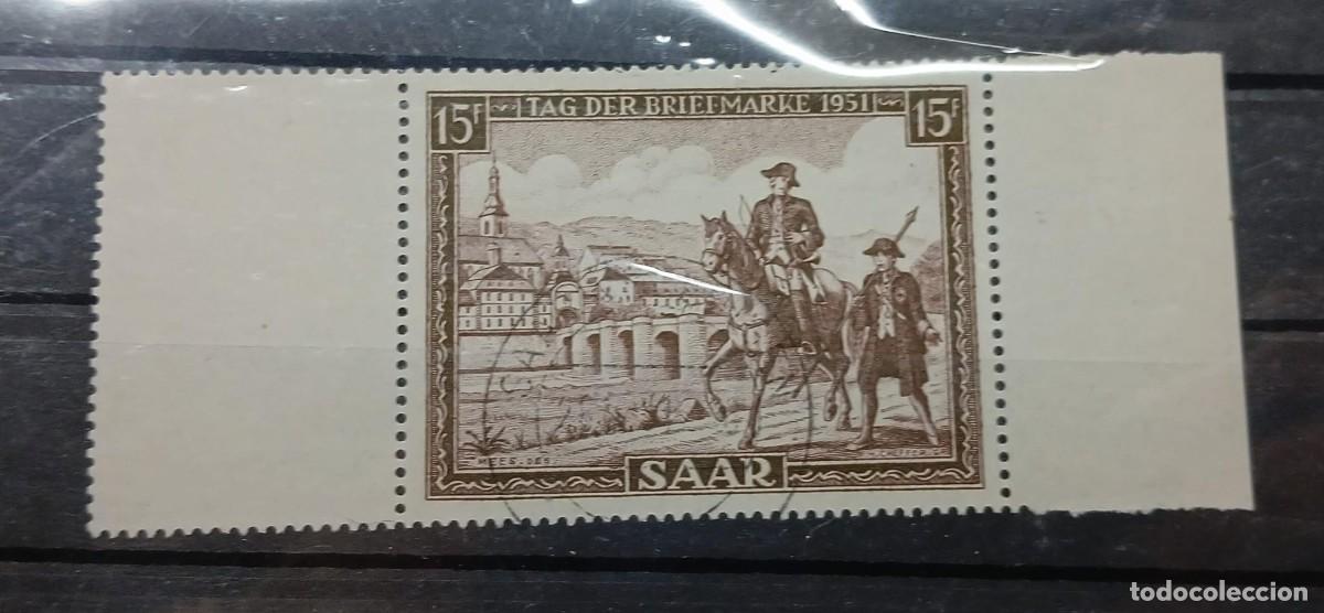 Sellos: Sello saar 1951. RARO FDC