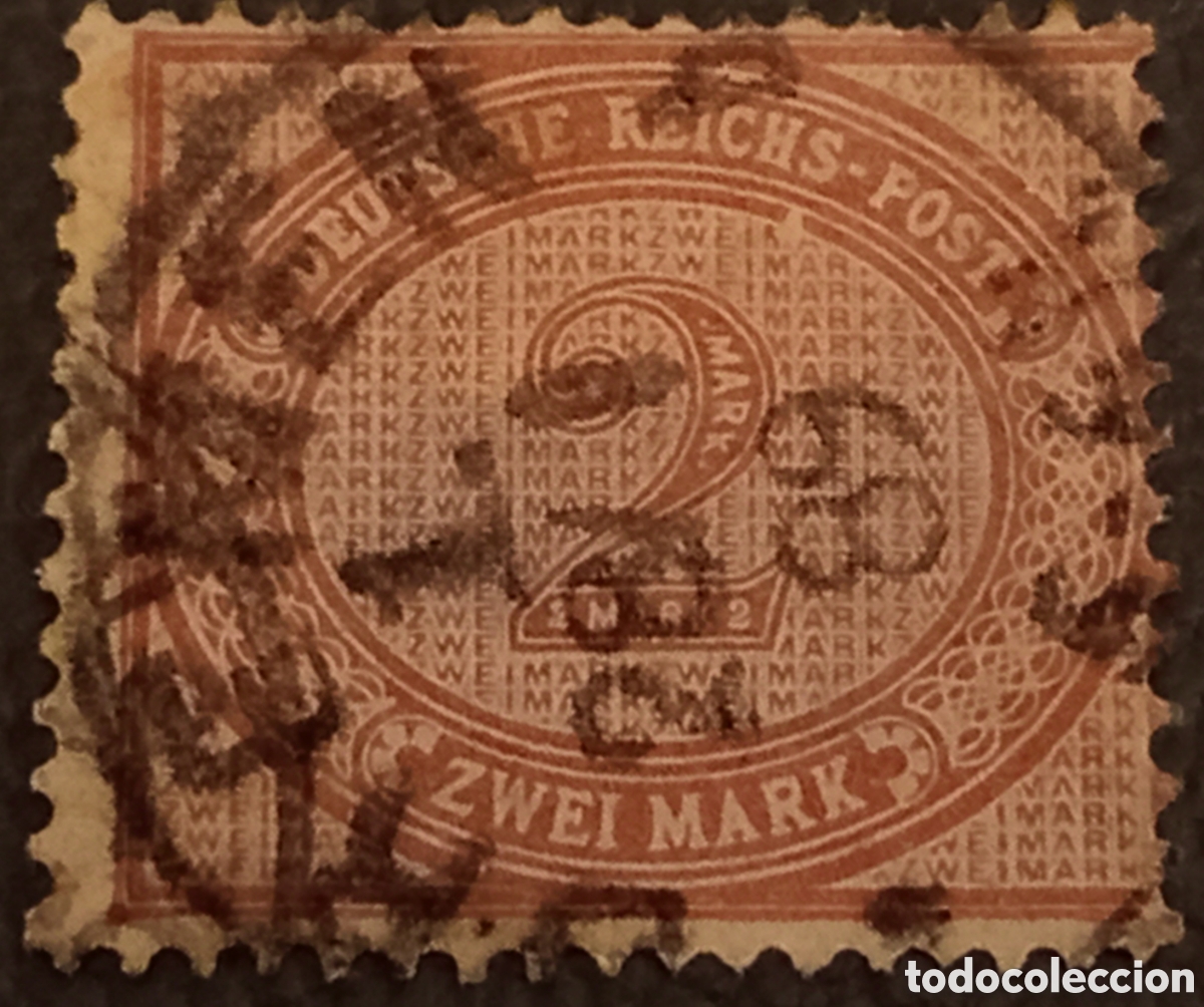 Sellos: Alemania Reich 1875 - Sello 2 Mark (2 Marcos) - Michel Nr. 37 - Usado&rdquo;