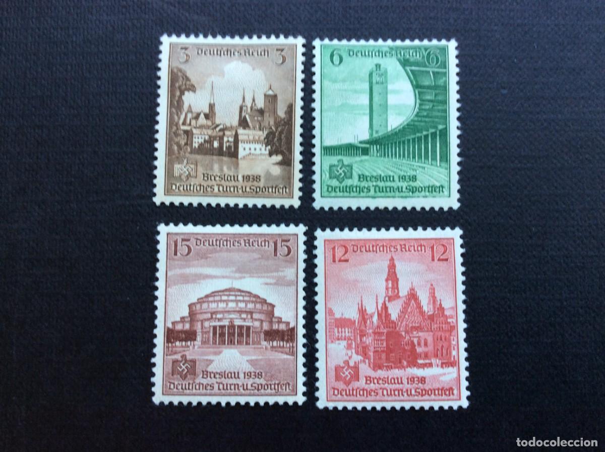 Sellos: ALEMANIA IMPERIO N&ordm; YVERT 608/1*** A&Ntilde;O 1938. 16 FIESTA DEPORTIVA EN BRESLAU
