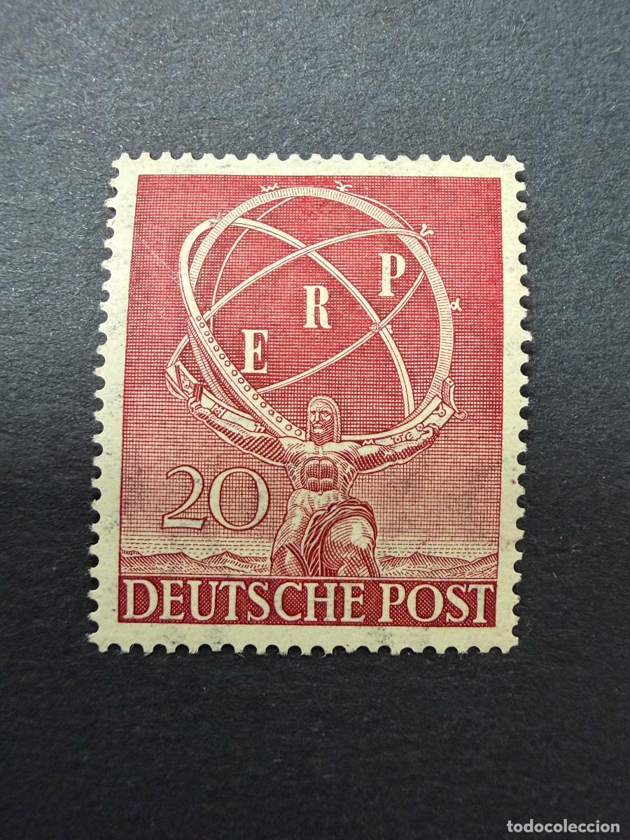 Sellos: ALEMANIA-BERL&Iacute;N, 1950. YVERT 57. MARSHALL PLAN. YVERT 57. NUEVOS. SIN FIJASELLOS