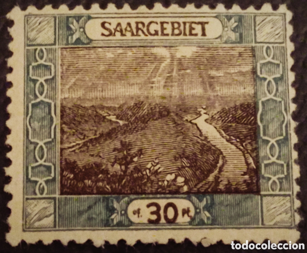 Sellos: Alemania SAAR 1921 - Paisajes I - 30 Pf. - MiNr. 57 (Scott #72) - MNH