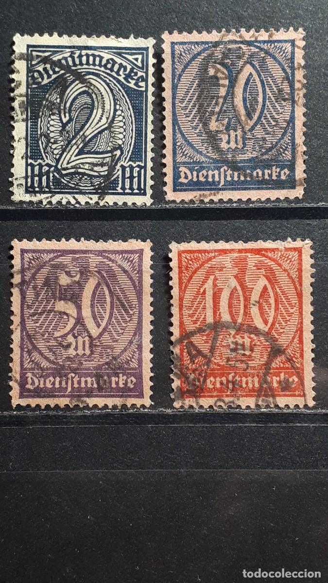 Sellos: ALEMANIA. A&Ntilde;O 1922-3. &deg;. YVERT SERVICIOS 32, 34/6