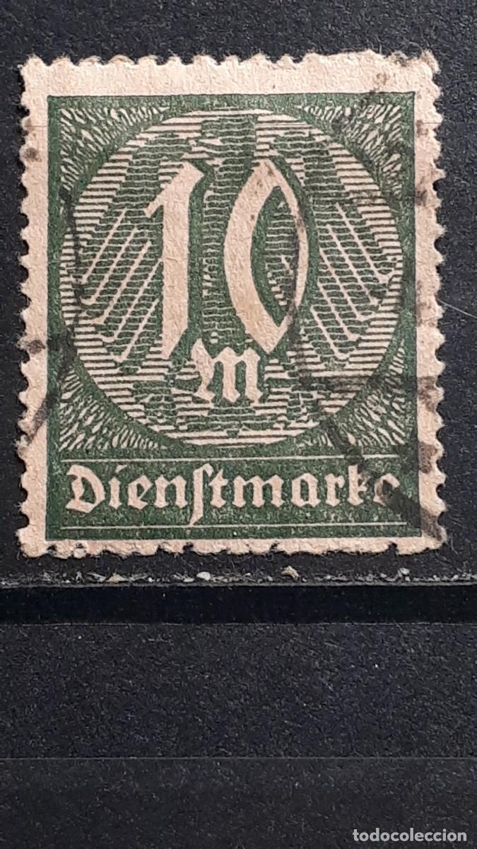 Sellos: ALEMANIA. A&Ntilde;O 1922-3. &deg;. YVERT SERVICIOS 30. Filigrana A.