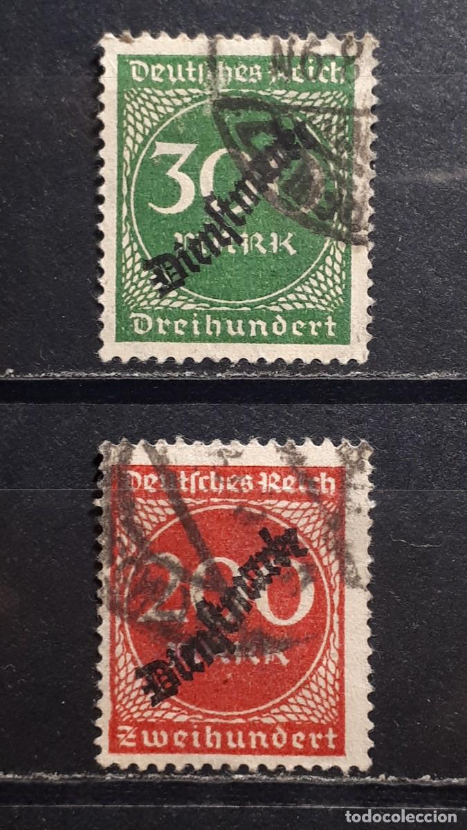 Sellos: ALEMANIA. A&Ntilde;O 1922-3. &deg;. YVERT SERVICIOS 51/2