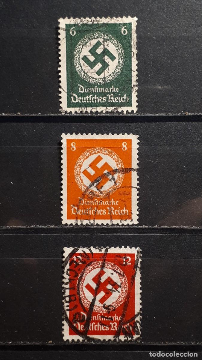 Sellos: ALEMANIA. A&Ntilde;O 1934. &deg;. YVERT SERVICIOS 96/7, 99