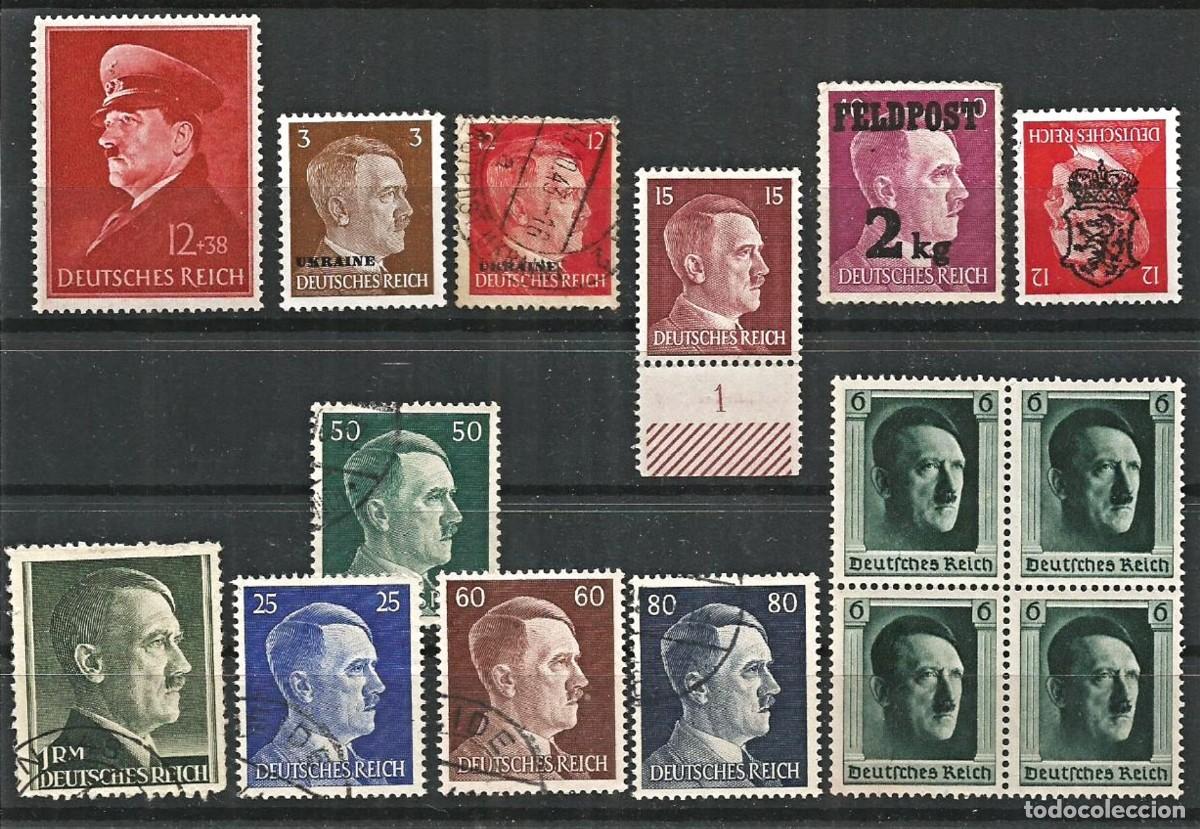 Sellos: LOTE HITLER - III REICH DISTINTAS EMISIONES - NUEVOS Y USADOS