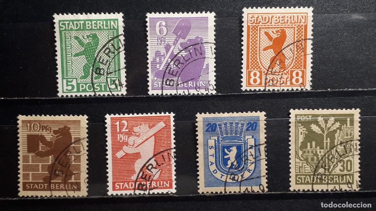 Sellos: ALEMANIA- OCUP. Sovi&eacute;tica. &deg;. A&Ntilde;O 1945. Yvert 1/8 Falta 1A