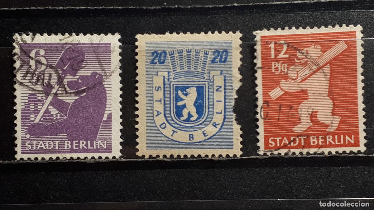 Sellos: ALEMANIA- OCUP. Sovi&eacute;tica. &deg;. A&Ntilde;O 1945. Yvert 2, 5/6