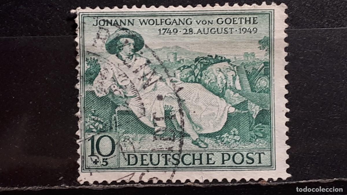 Sellos: ALEMANIA- Bizona. &deg;. A&Ntilde;O 1949. Yvert 79