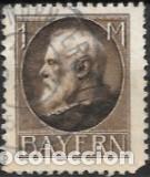 Sellos: ALEMANIA-BAVIERA-SELLO A&Ntilde;O 1914/1920-REY LUDWIG III-USADO-DENTADO 11&frac12;
