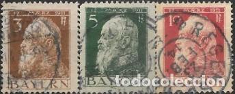 Sellos: ALEMANIA-BAVIERA-SELLOS A&Ntilde;OS 1911-90 ANIVERSARIO DEL PR&Iacute;NCIPE LUITPOLD-USADOS-DENTADO 14 x 14&frac12;