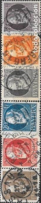 Sellos: ALEMANIA-BAVIERA-SELLOS A&Ntilde;OS 1914/1920-REY LUDWIG III-USADOS-DENTADO 14 x 14&frac12;