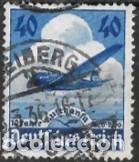 Sellos: ALEMANIA-IMPERIO ALEM&Aacute;N-SELLO A&Ntilde;O 1936-X ANIVERSARIO DE LA COMPA&Ntilde;IA A&Eacute;REA- USADO-DENTADO 14