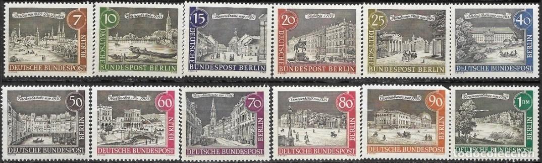 Sellos: ALEMANIA-BERL&Iacute;N-SELLOS A&Ntilde;OS 1962/1963-BERL&Iacute;N ANTIGUO-NUEVOS-SERIE COMPLETA-DENTADO 14