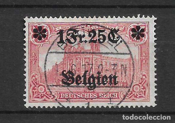 Sellos: alemania belgica 1914 michel 8 usado 20&euro; - 16/6