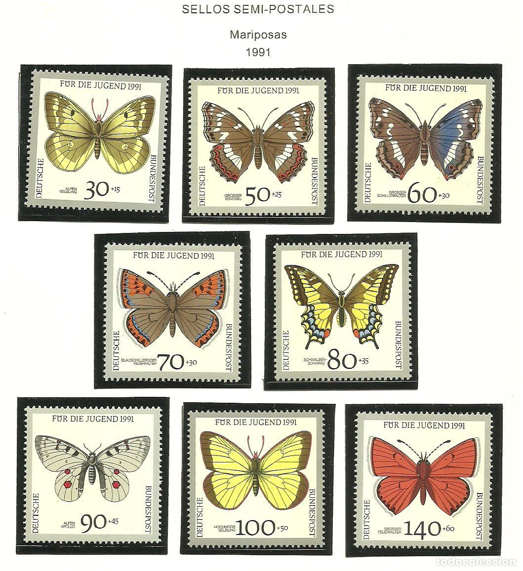 Sellos: ALEMANIA FEDERAL 1991 - MICHEL NRO. 1512-19 - NUEVOS